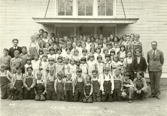 People, Group, School, Grover, 22 April 1931