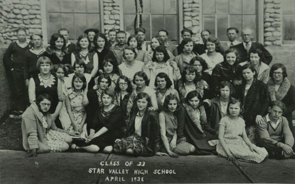 People, Group, Star Valley High School, Class of 33, April 1931