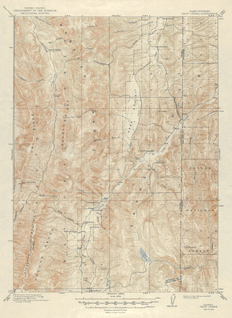14. 1911, Idaho, Wyoming, Crow Creek Quadrangle (Topo)