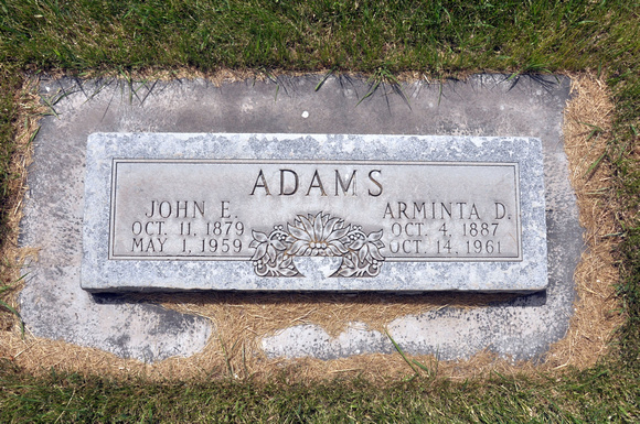 Adams, John E. (Arminta D.) (Soda Springs - Fairview)