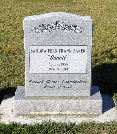 Baker, Sandra (Sandie) Fern Frank Baker (9 Jun 2014)