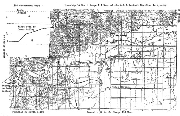 Transportation, First Road To Lower Valley,1980, Map
