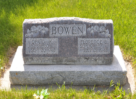 Bowen, David K. (Florence B.) (Bates)