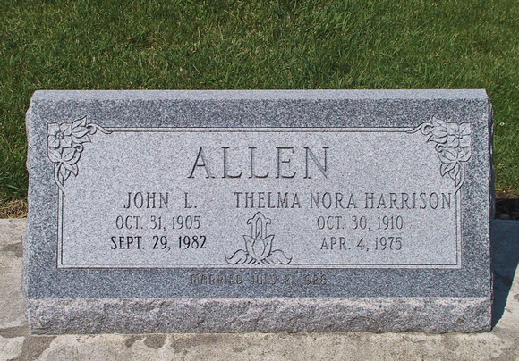 Allen, John L.  (Thelma Nora Harrison)