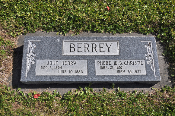 Berrey, John Henry (Phebe W.B. Christie) (Dingle)