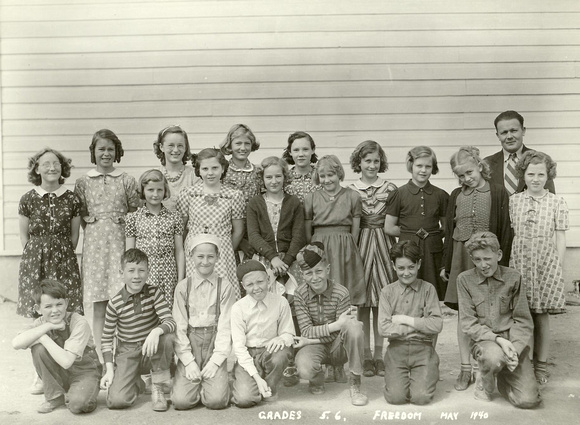People, Group, School, Freedom, 5th, 6th Grade, 1940