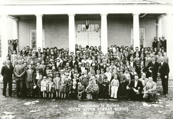 People, Church, South Afton Sunday School, Mother's Day 1929