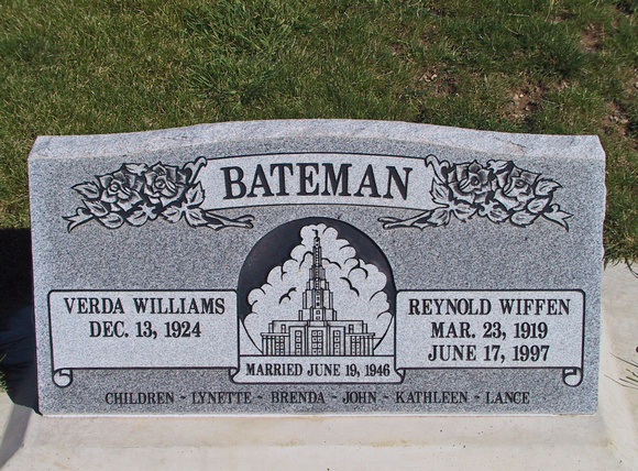 Bateman, Reynold Wiffen (Verda Williams)