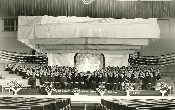 People, Church, Star Valley Stake Choir Festival, 1942