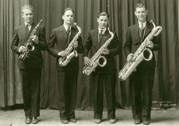People, Group, School, Star Valley High Saxophone Quartet