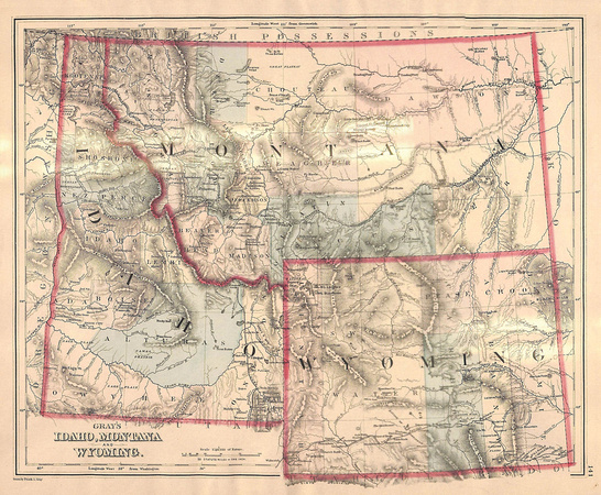 7. 1880, Gray's Idaho, Montana and Wyoming