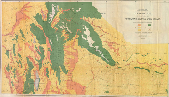 6. 1879, Economic Map of Wyoming, Idaho and Utah