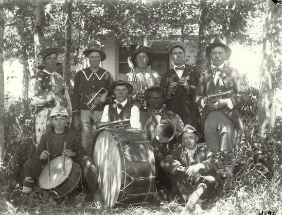 People, Group, Brass Band, 1915